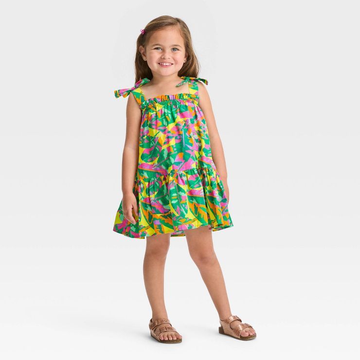 Toddler Girls' Floral Dress - Cat & Jack™ | Target
