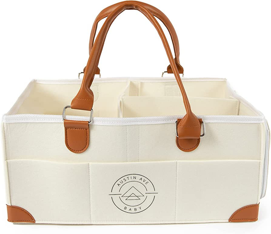 Austin Ave Baby Diaper Caddy and Organizer - Perfect For Storing and Organizing Baby Wipes and Di... | Amazon (US)