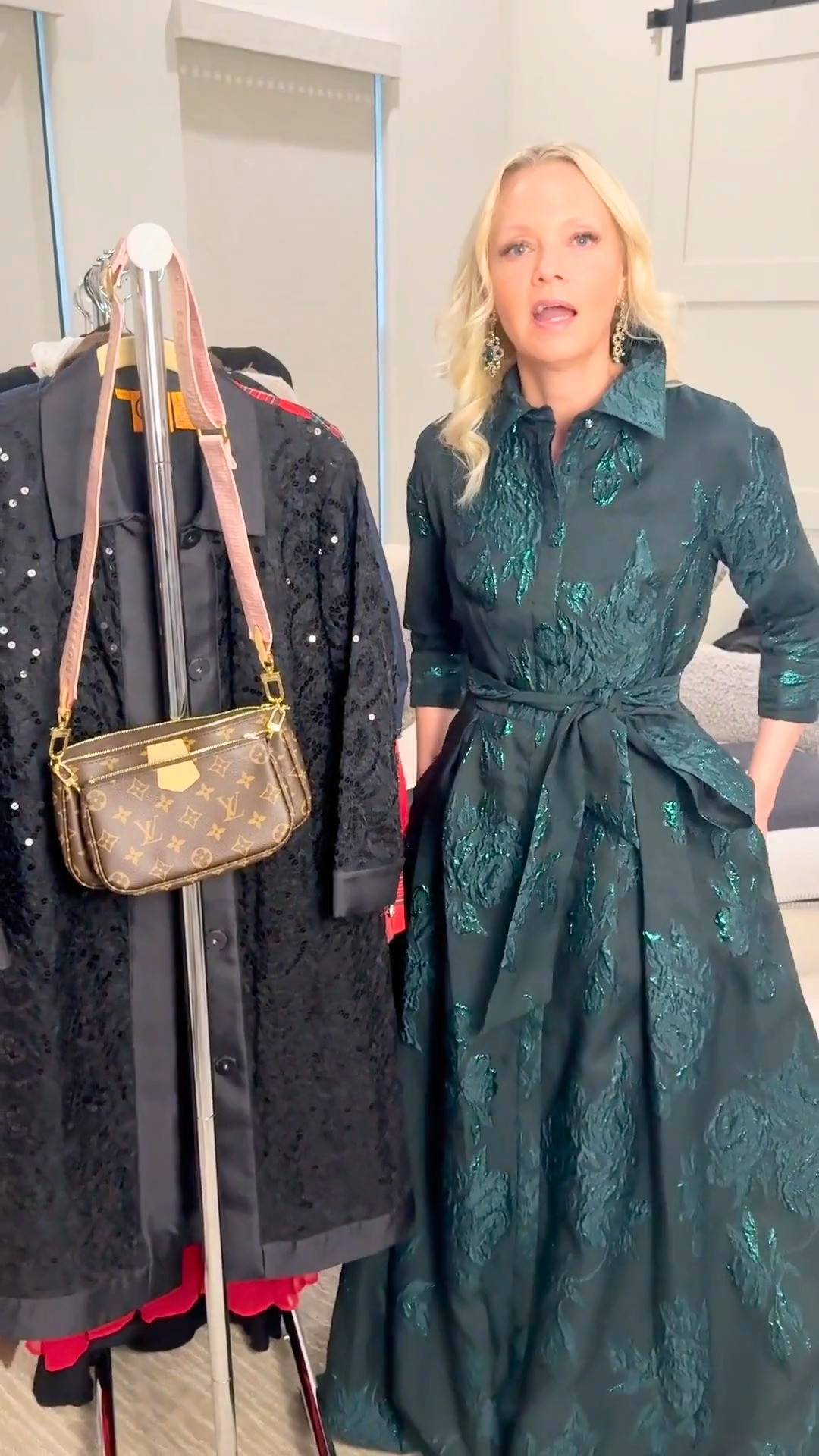 Indulge in this exquisite holiday dress! This stunning Rickie Freeman creation features organza and a captivating full skirt. Complete with convenient pockets and a graceful, long waist tie, it's a must-have for the festive party season.🎄
#ltkpartylooks ltkover50 

 

#LTKHoliday #LTKSeasonal #LTKOver40