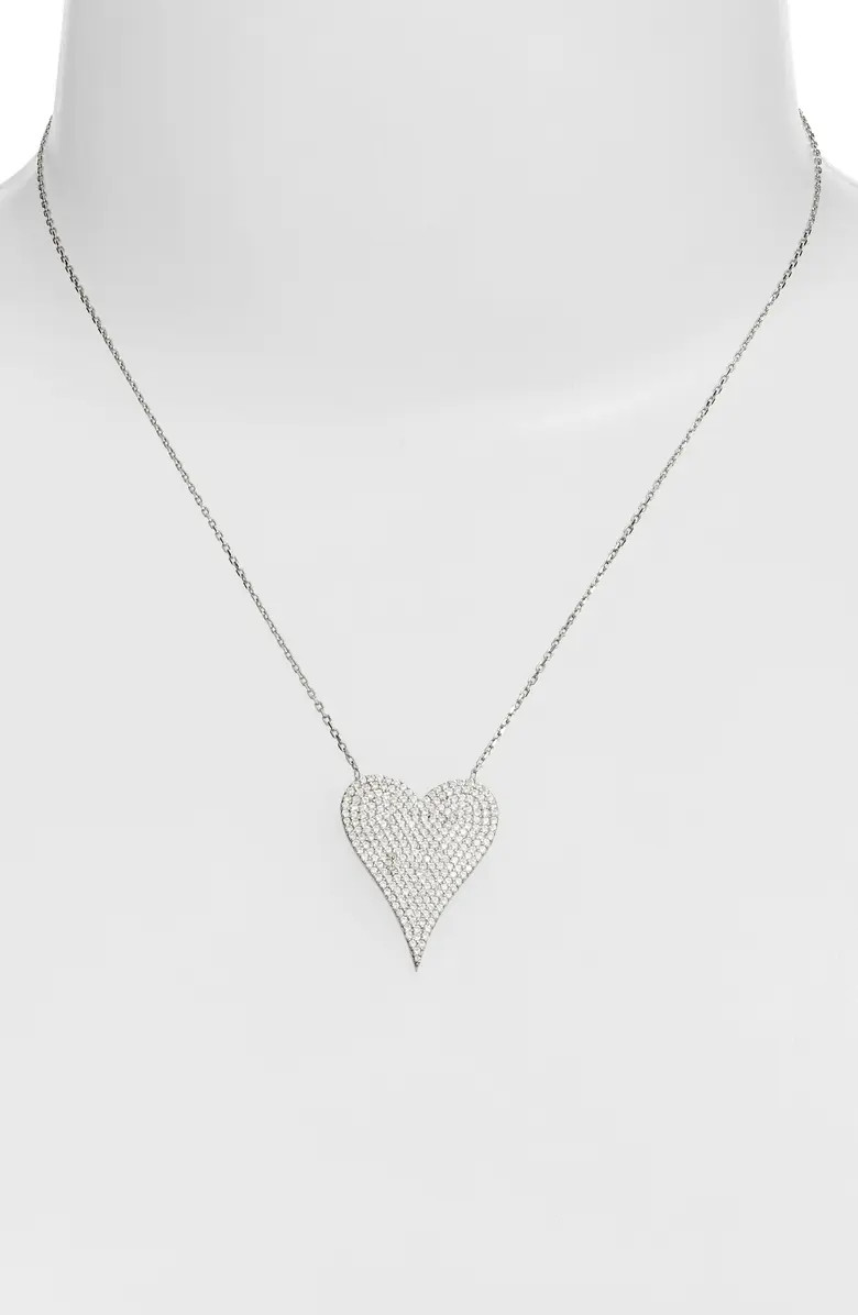 Pavé Heart Pendant Necklace | Nordstrom