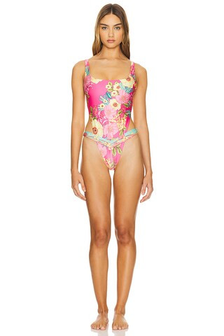 X Revolve Russet Aros One Piece in Doux Floral | Revolve Clothing (Global)