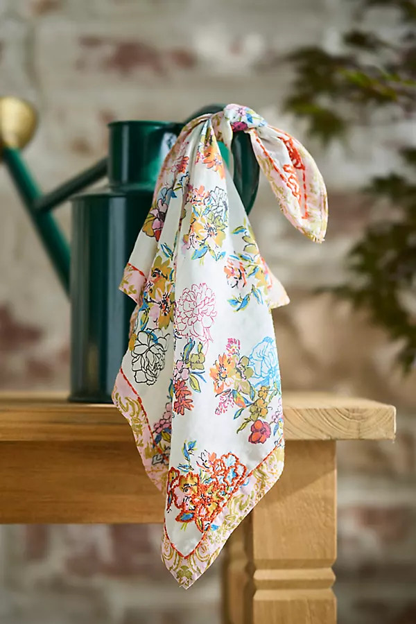 Blooming Garden Bandana in White at Terrain | Terrain