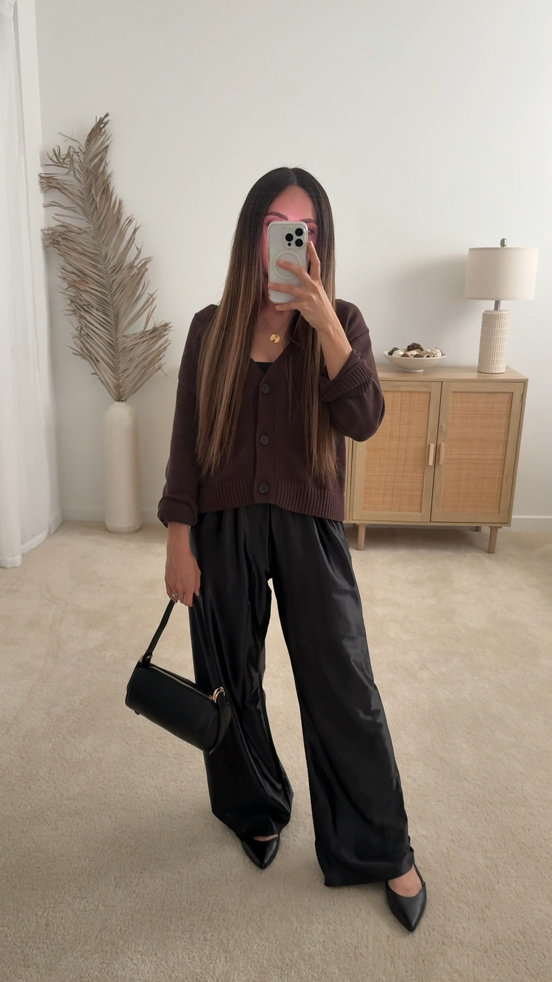 Holiday outfit, holiday party outfit, thanksgiving outfit, friendsgiving outfit, nye outfit, new years outfit, casual outfit, fall outfit, winter outfit, date night outfit, satin pants outfit, cardigan outfit, slingback flats, barrel bag, amazon outfit, amazon fashion, fall fashion trends, winter fashion trends, neutral outfit, neutral fashion, neutral style // neutrallynicole, @neutrallynicole, neutrallynicole.com, Neutrally Nicole

#LTKHoliday #LTKootd #LTKSeasonal #LTKSaleAlert #LTKPetite #LTKFindsUnder50 #LTKFindsUnder100 