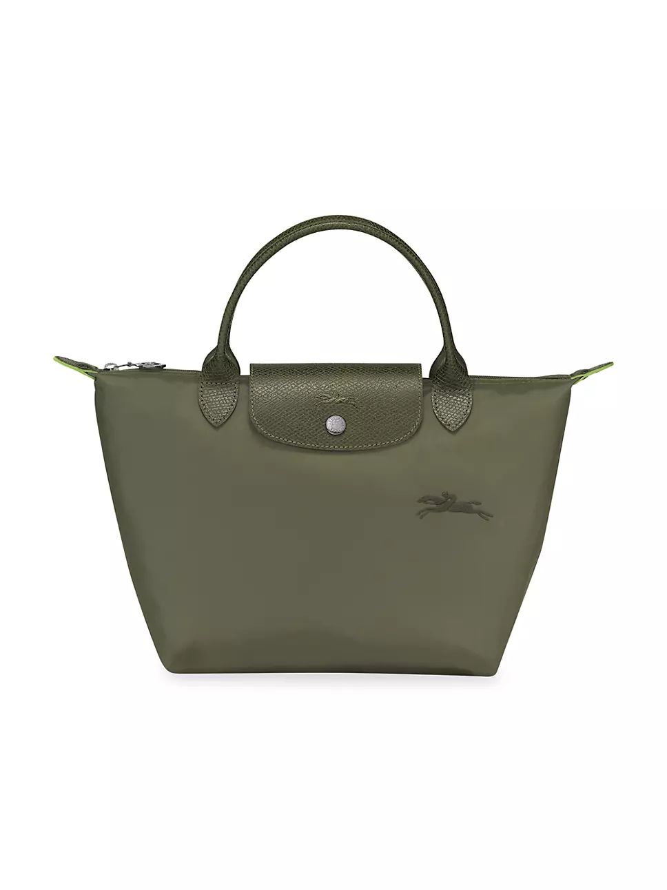 Small Le Pliage Green Top Handle Bag | Saks Fifth Avenue