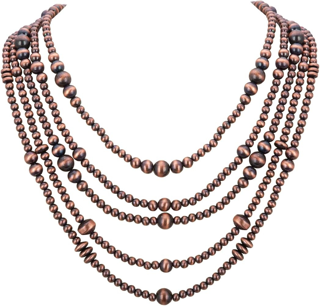 Rustic Couture's Western Turquoise Necklace Jewelry for Women Cowgirl Vintage Necklace | Amazon (US)