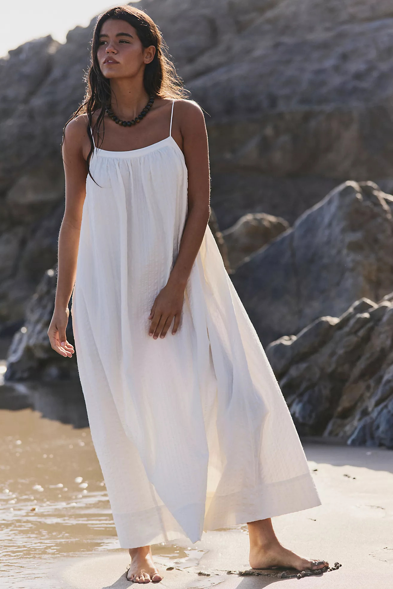 Marisol Textured Cotton Maxi Dress | Free People (Global - UK&FR Excluded)