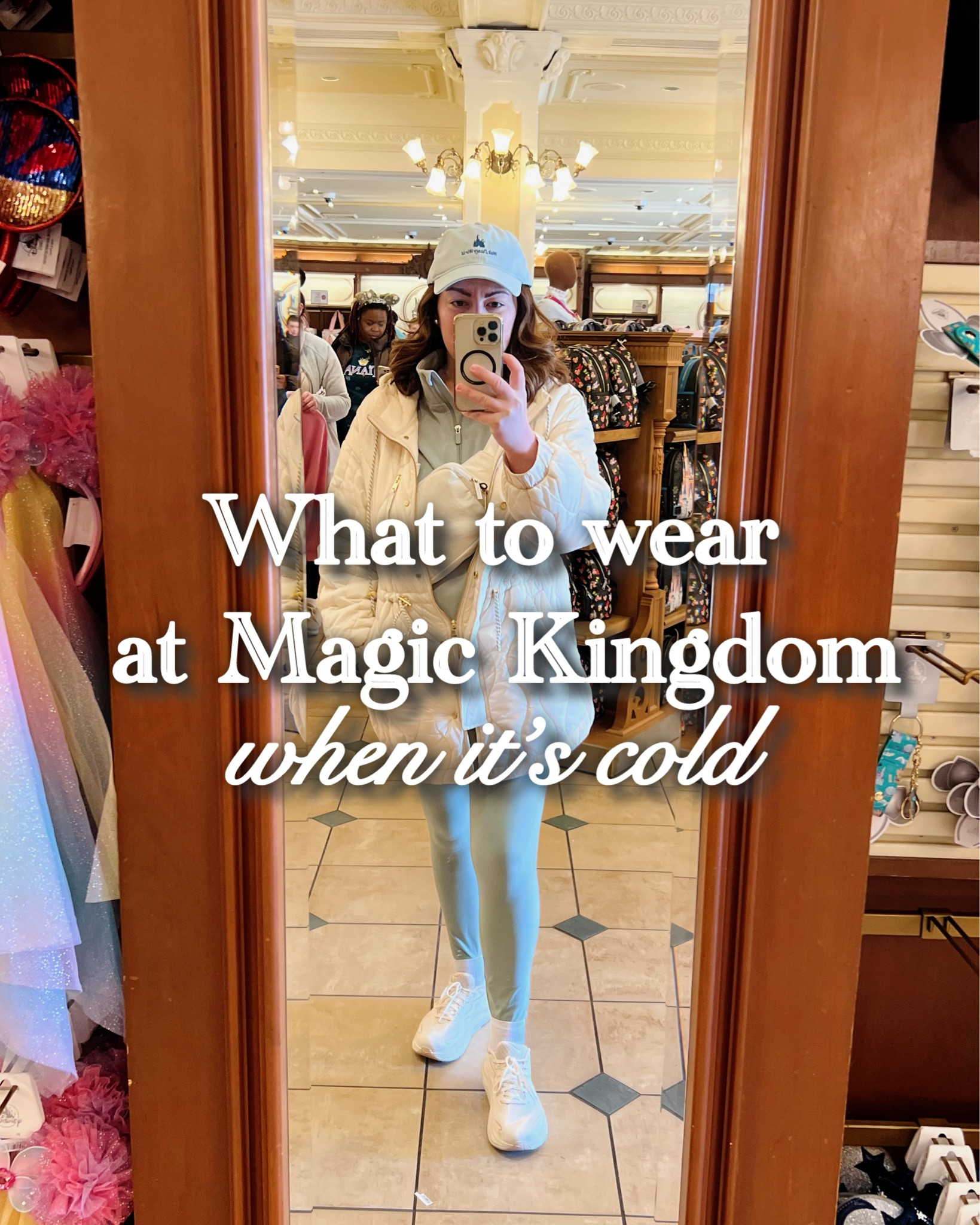 We have had a truly unexpectedly cold couple of days in Disney World. Here are a couple outfits I wore when it was cold in the Magic Kingdom. Light jacket, hat, leggings (and joggers at one point), and my Hokas. I make sure my shoes, coat, and purse match for a more monochrome aesthetic, even when I’m having to wear different clothes than I was expecting! 

#LTKmomlife #LTKTravel #LTKPetite