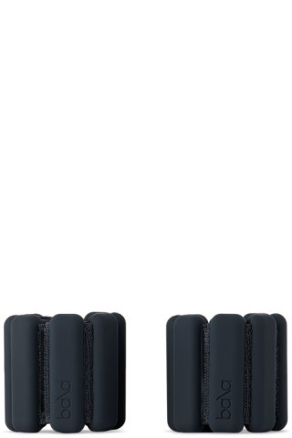 Bala - Black Weighted Bangles, 1 lb | SSENSE