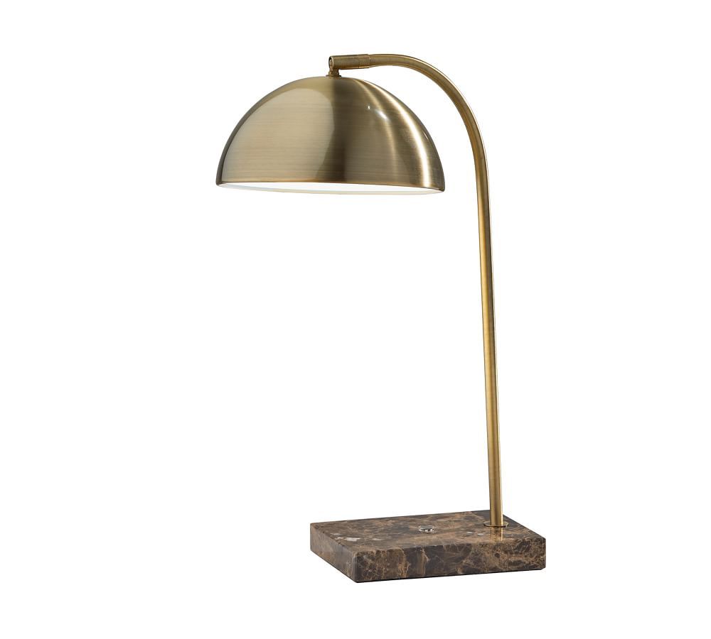 Perri Marble Table Lamp, Antique, Brass | Pottery Barn (US)