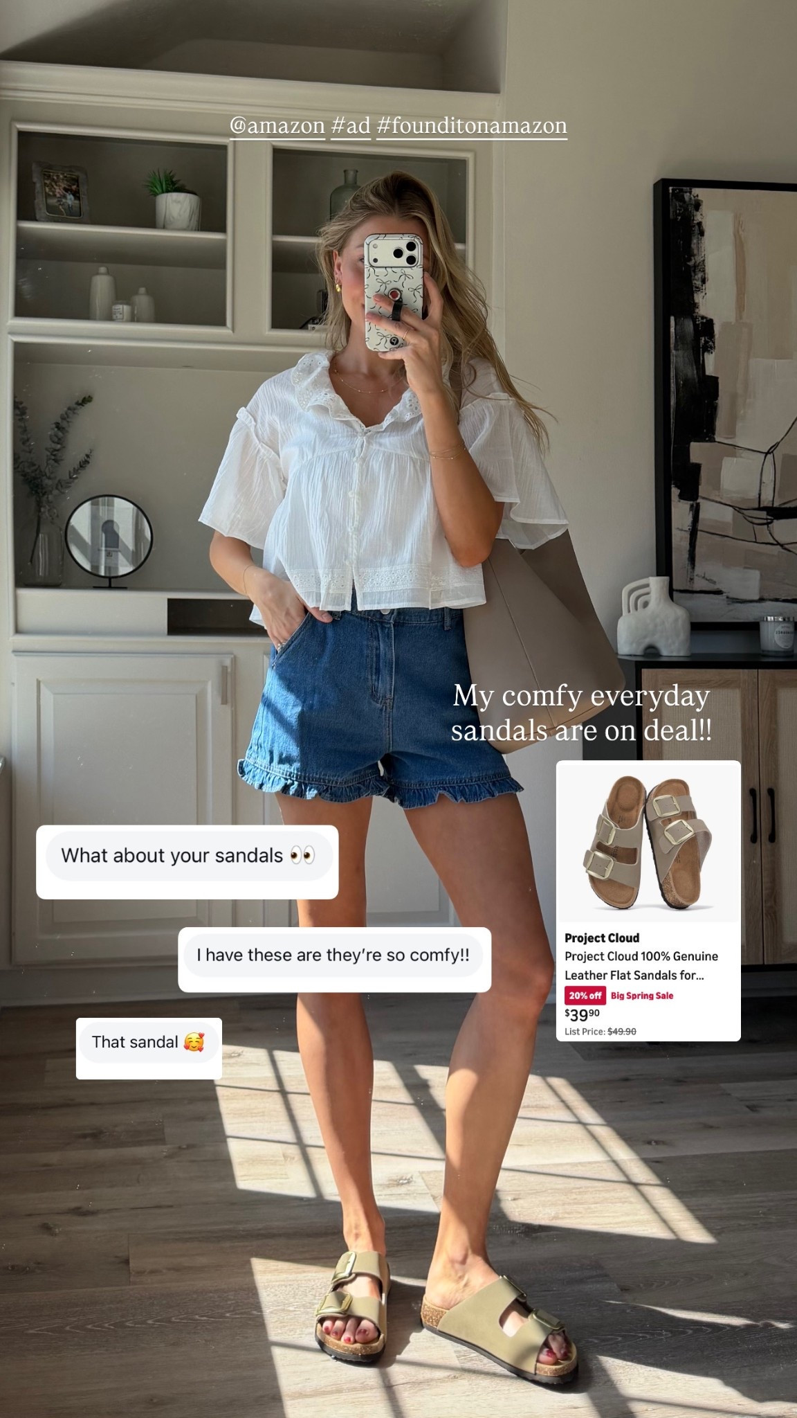 @amazon #ad #founditonamazon - my fave comfy everyday mom sandals are on deal for the big spring sale!! They run tts.

#LTKdayinmylife #LTKootd #LTKmomlife