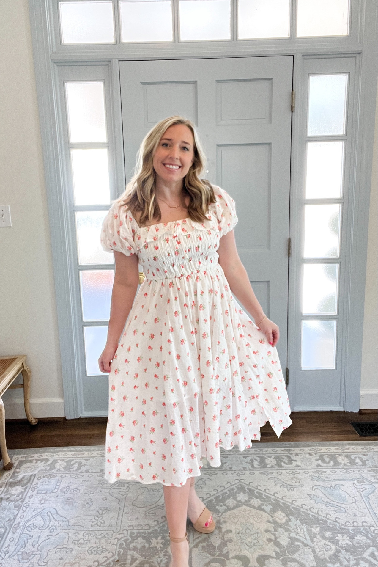 Amazon dresses under 35 
Easter dress preppy grandmillennial floral
Check gingham green pink blue strawberry nude block heels 

#LTKunder50 #LTKFind #LTKwedding