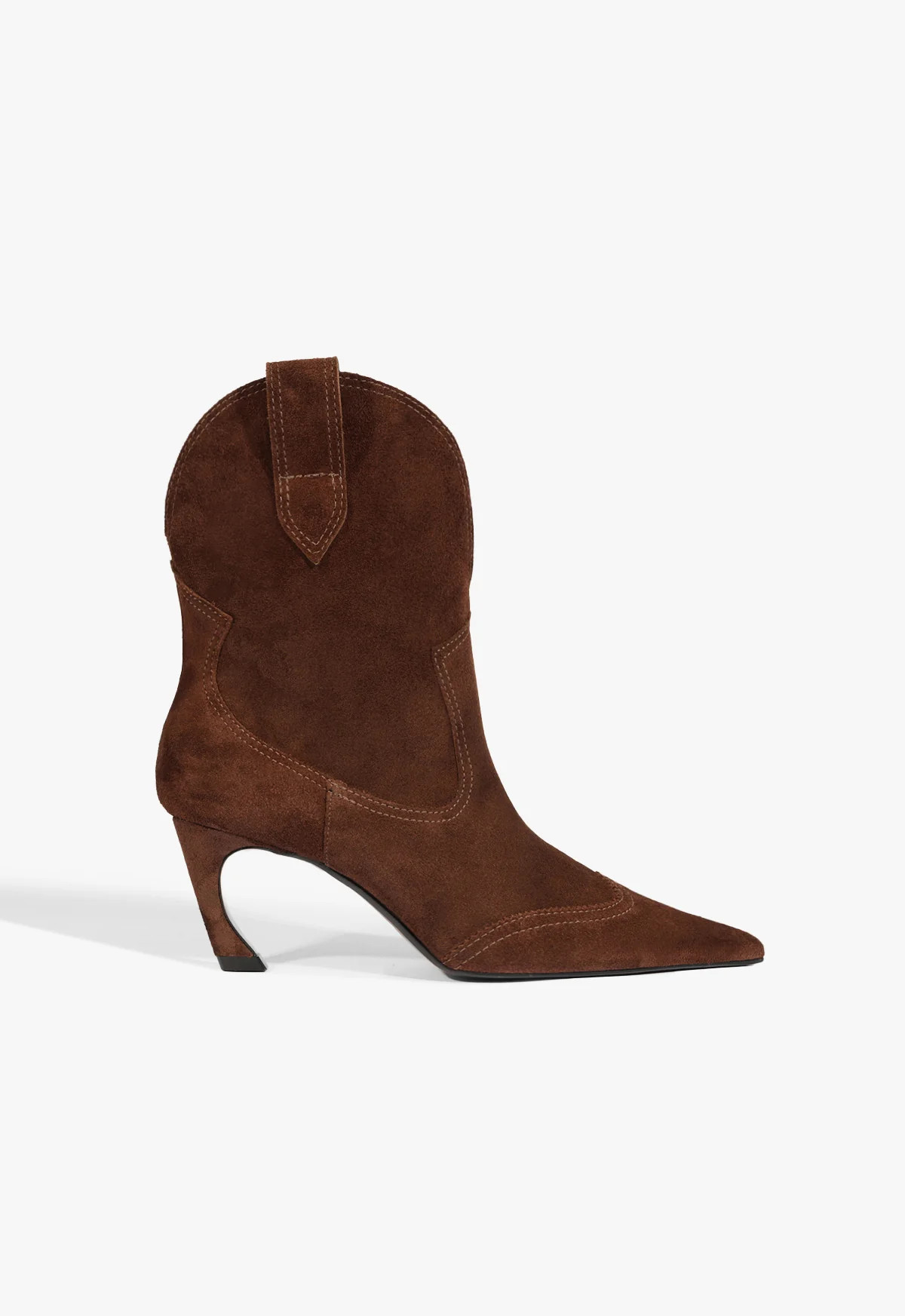 Maryann Curve Western Boot | Dark Brown Suede - SCHUTZ | Schutz (US)