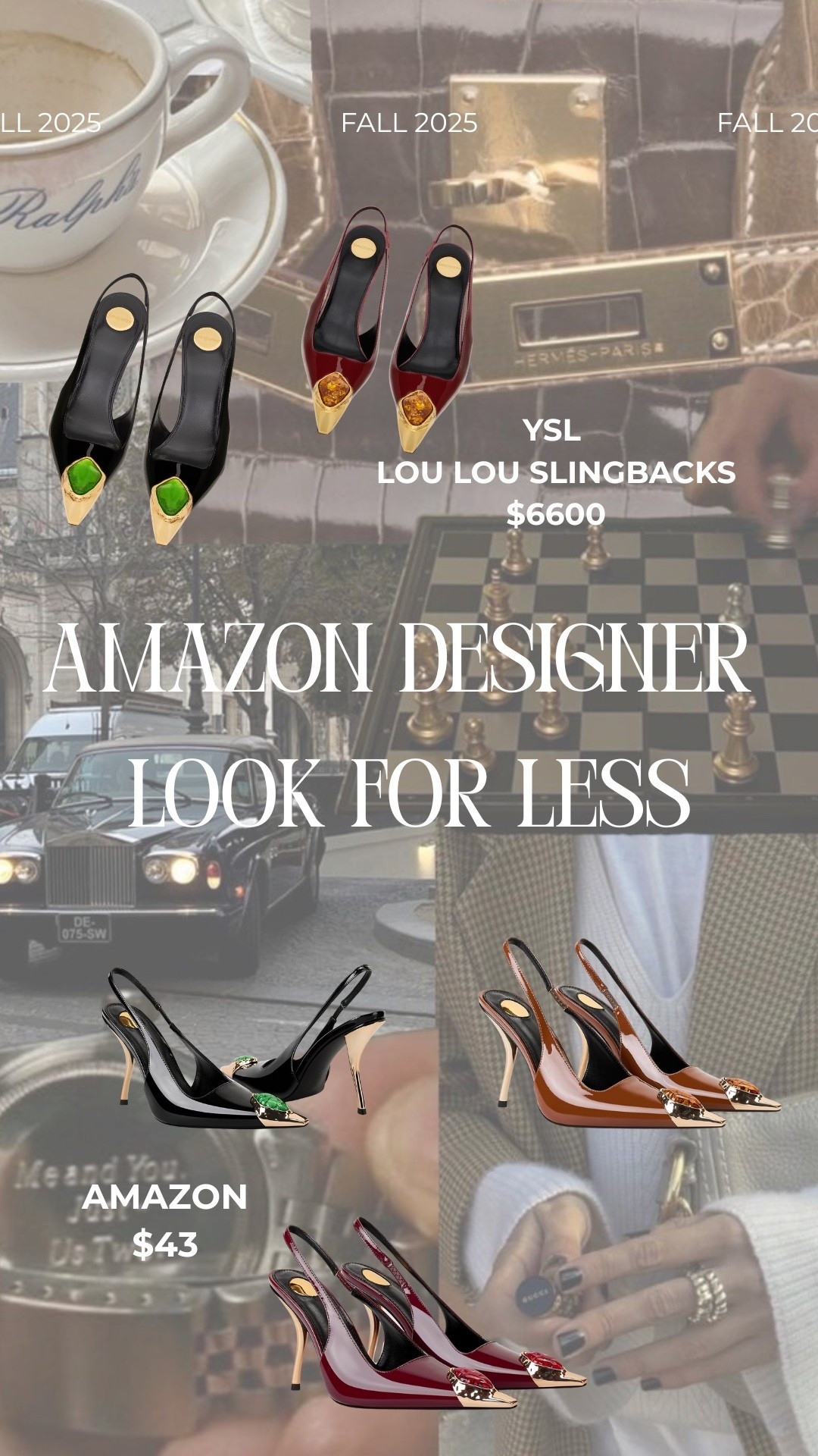 Ridiculously good amazon designer dupe for the YSL lou lou slingback heels… $6600 vs $43

Designer dupe, amazon ysl heels, viral amazon shoe

#LTKFindsUnder50 #LTKMidsize #LTKOver40