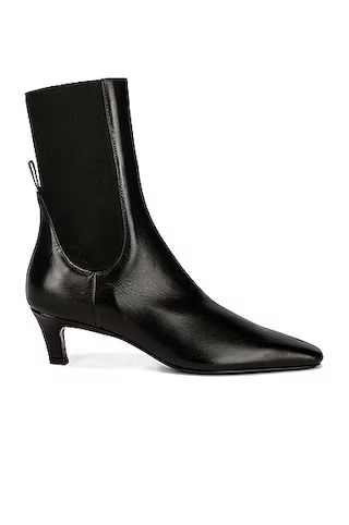 Toteme The Mid Heel Boot in Black | FWRD | FWRD 