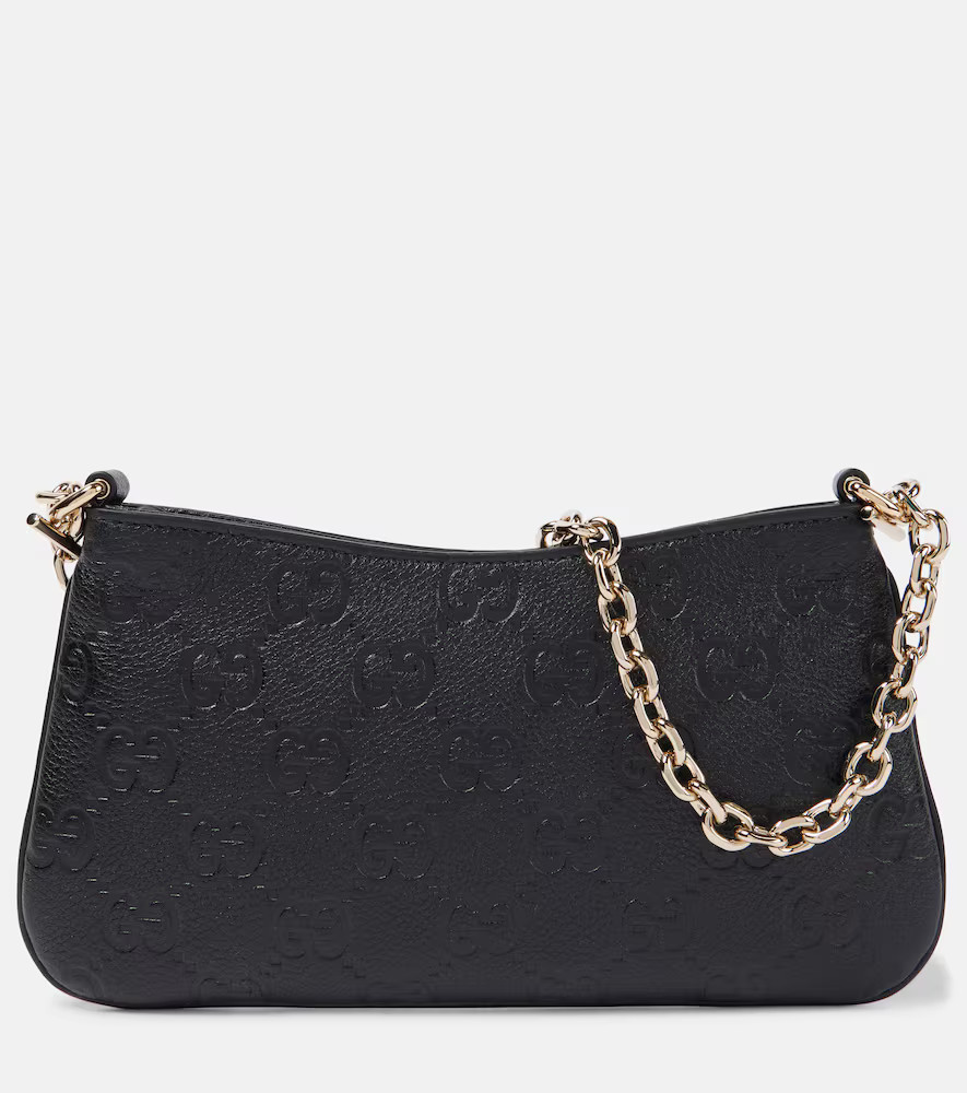 Gucci GG Mini debossed leather shoulder bag | Mytheresa (US/CA)