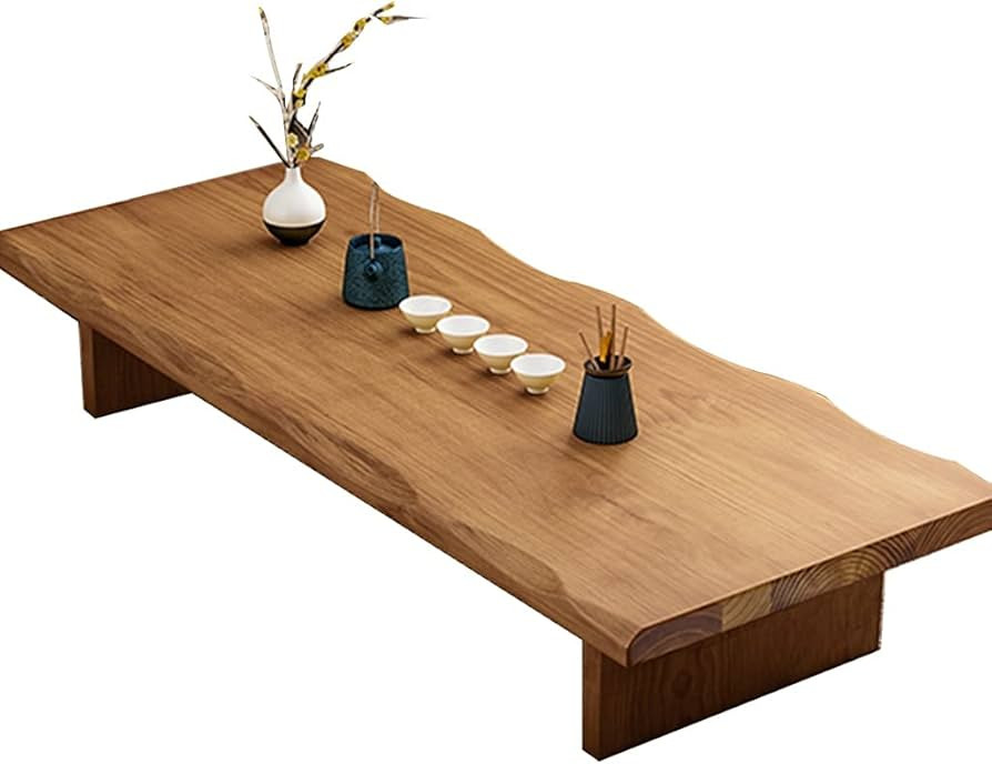 Solid Wood Japanese Tea Table Living Room Low Coffee Table Hotel Wooden Table Rectangular Tea Tab... | Amazon (US)