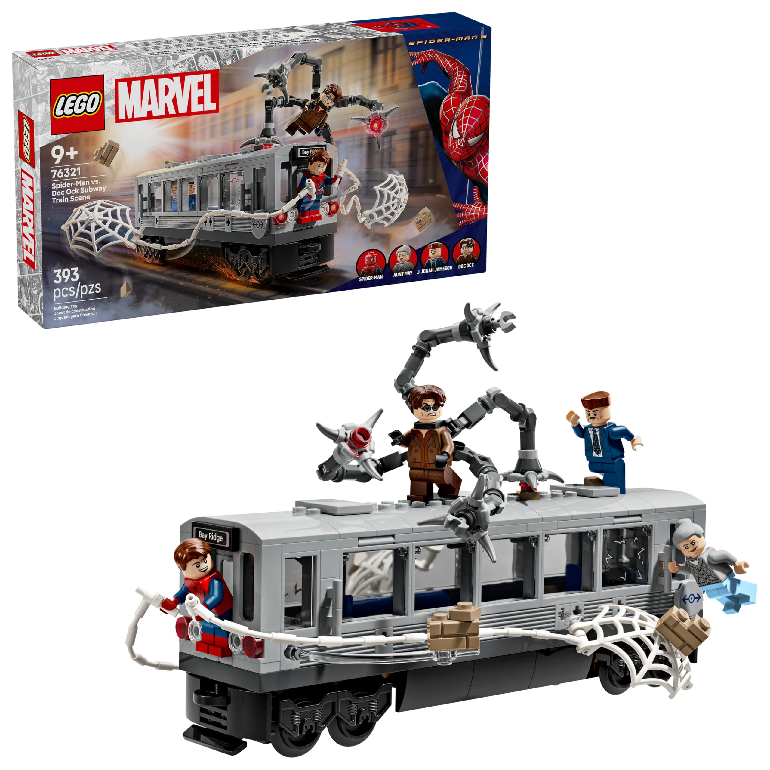 LEGO Marvel Spider-Man vs. Doc Ock Subway Train Scene - Action Figures Kids Toy - Spider-Man Buil... | Amazon (US)