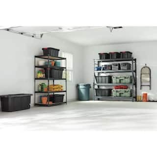 Click for more info about Muscle Rack 5-Tier Heavy Duty Steel Garage Storage Shelving Unit in Black (48 in. W x 72 in. H x ...