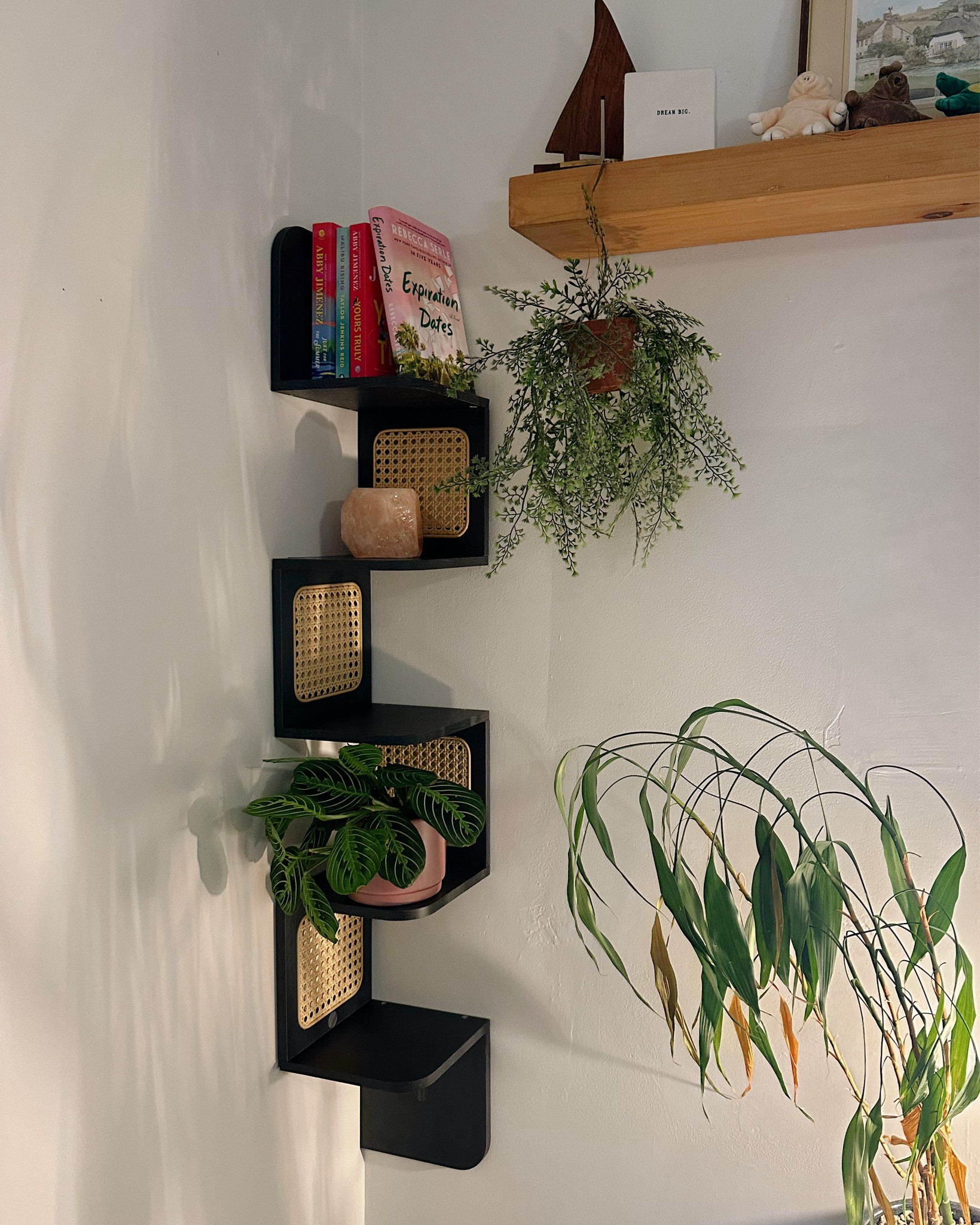 New corner shelf! This corner felt really bare and I didn’t love the art I had on the wall, I wanted something funky but modern and found this for like $36??? So cute!!!! They have it in different colors too!

#LTKFindsUnder50 #LTKHome #LTKGiftGuide