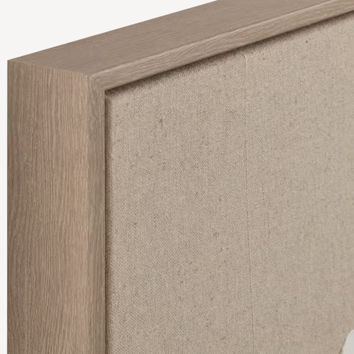 White Strokes on Linen Framed Art | Bouclair