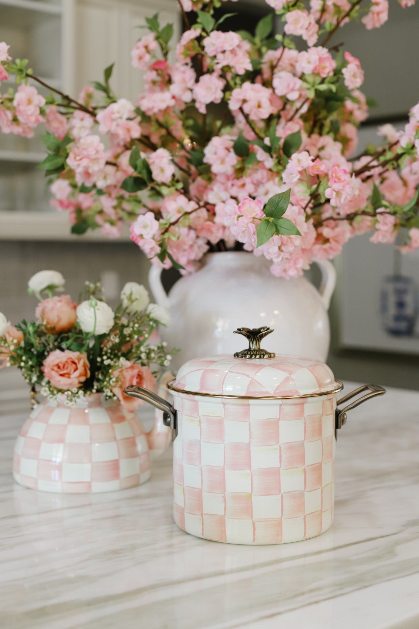 MacKenzie-Childs Rosy Check kitchen collection is cheifs kiss! 💗 perfect for those of you who love pink home decor. These kitchen pots and pans would make a great wedding gift or Mother’s Day gift! 

#LTKParties #LTKHome #LTKSeasonal