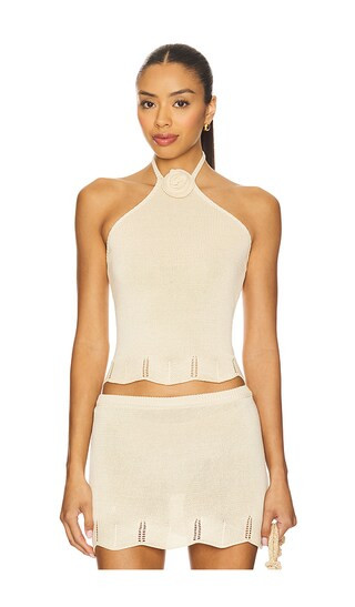 Camille Top in Beige | Revolve Clothing (Global)