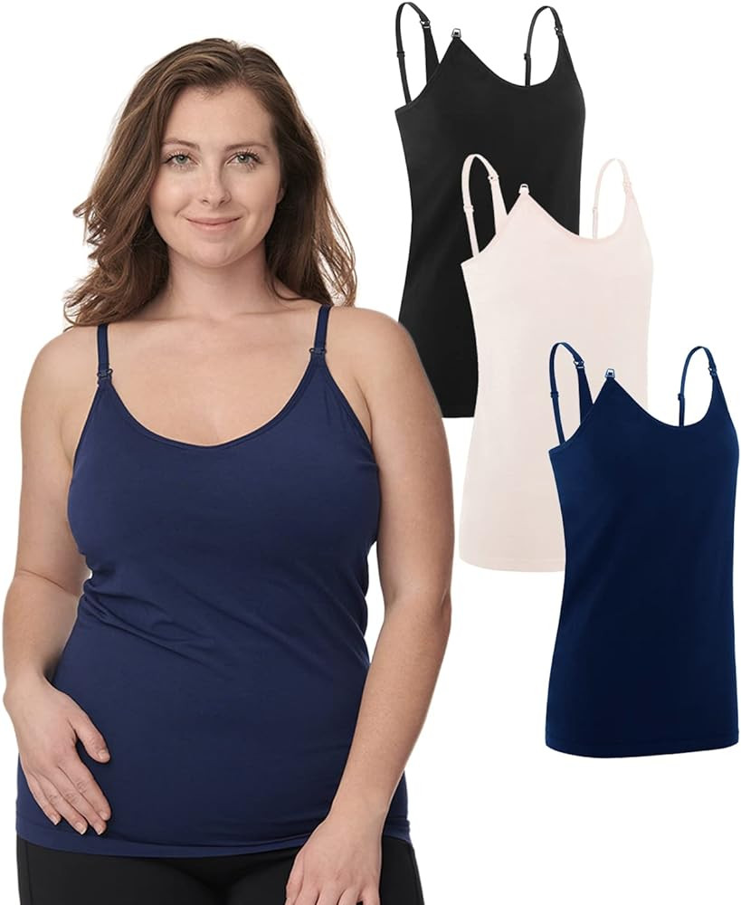 Under Control Nursing Cami Tank Tops for Breastfeeding Women Nursing Tops Maternity Shirts, Camis... | Amazon (US)