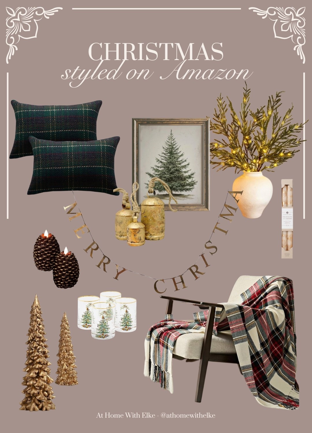charm to any home 🎄
From tartan textures to twinkling touches, these Amazon favorites are perfect for creating that warm, nostalgic holiday feel.
Shop my traditional Christmas picks, all styled from Amazon — cozy, classic, and so easy to recreate at home.

#athomewithelke #amazonhomefinds #classicchristmasdecor #holidayhomeinspo #ltkhome #ltkxmas #christmasdecorinspo #amazonfinds #traditionalchristmas #christmashome #cozyholidayhome]


#LTKSeasonal #LTKHoliday #LTKHome