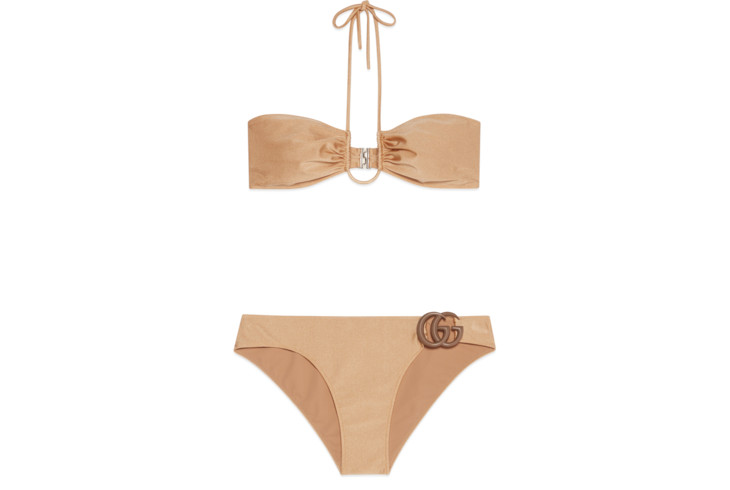 Gucci Sparkling jersey bikini with Double G | Gucci (US)
