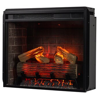 Modern Ember 23.96-in Black Electric Fireplace Insert | Lowe's