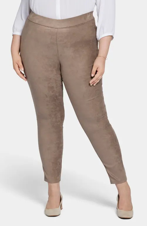 NYDJ Suede Leggings in Saddlewood at Nordstrom, Size 20W | Nordstrom