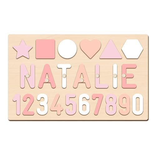 Name Puzzle Baby Gifts for Girl Boy, Todder Toy for Montessori Learning, 1 Year Old Baby Gift for Christmas Birthday | Amazon (US)