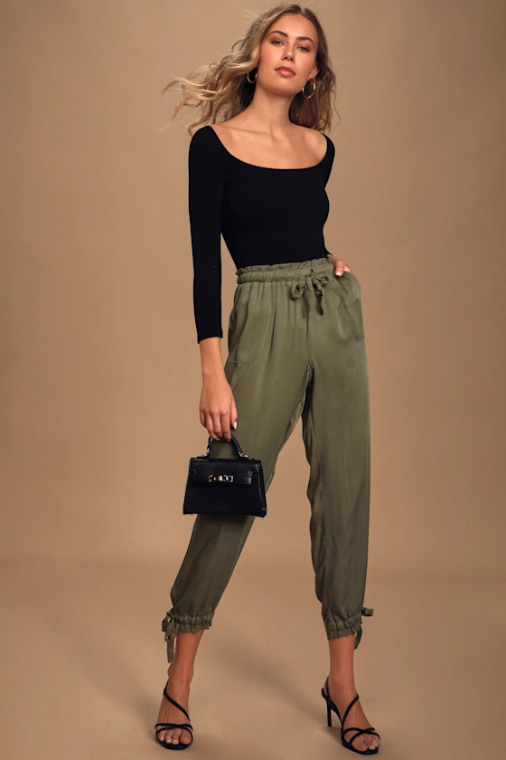 Sebastian Olive Green Pants | Lulus (US)