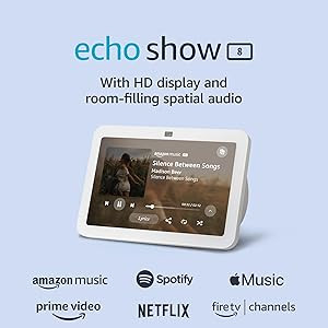 Echo Show 8 (3rd Gen, 2023 release) | Kitchen companion with Alexa, 8" HD display, and spatial au... | Amazon (US)