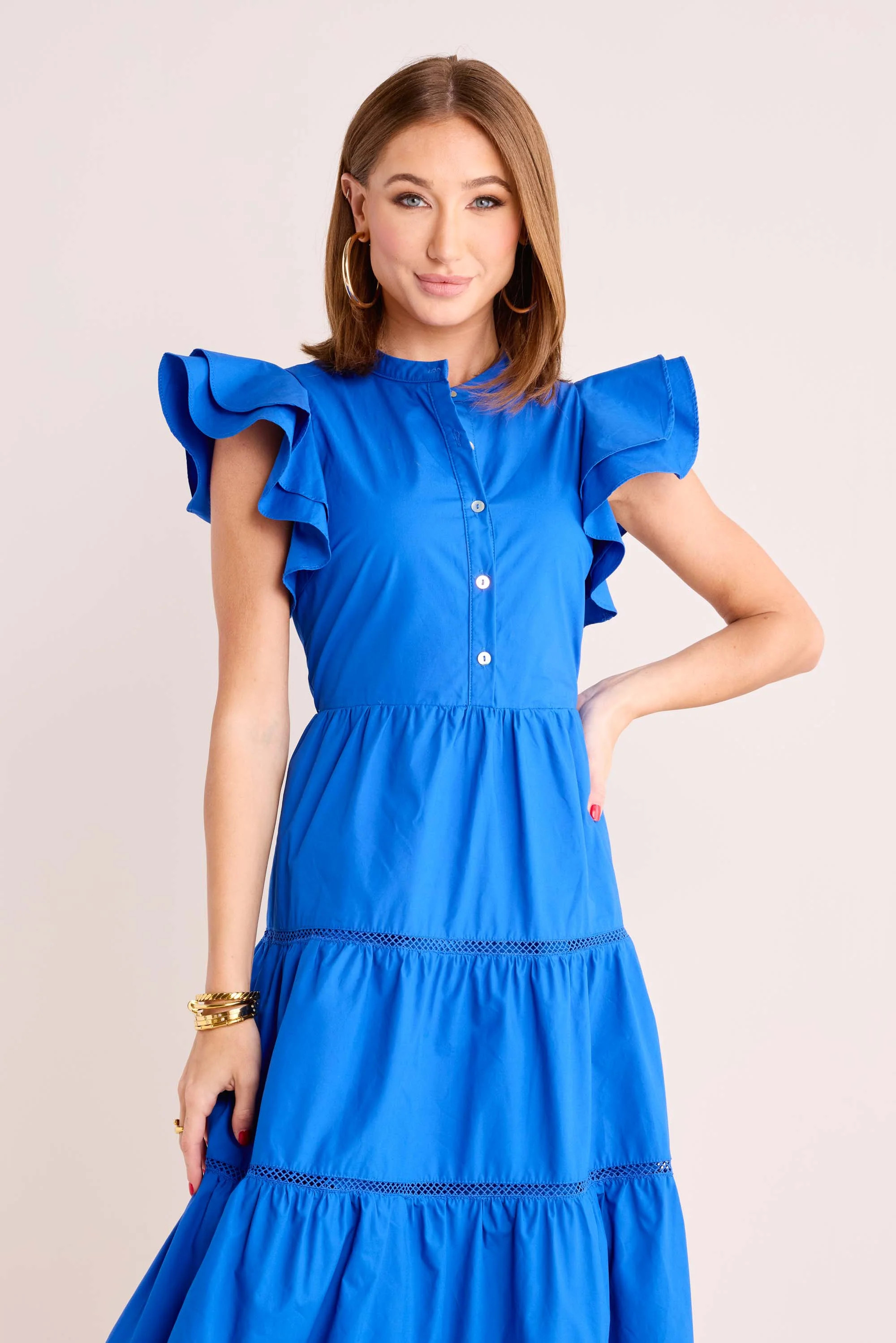 Lorraine Dress- Blue | Avara