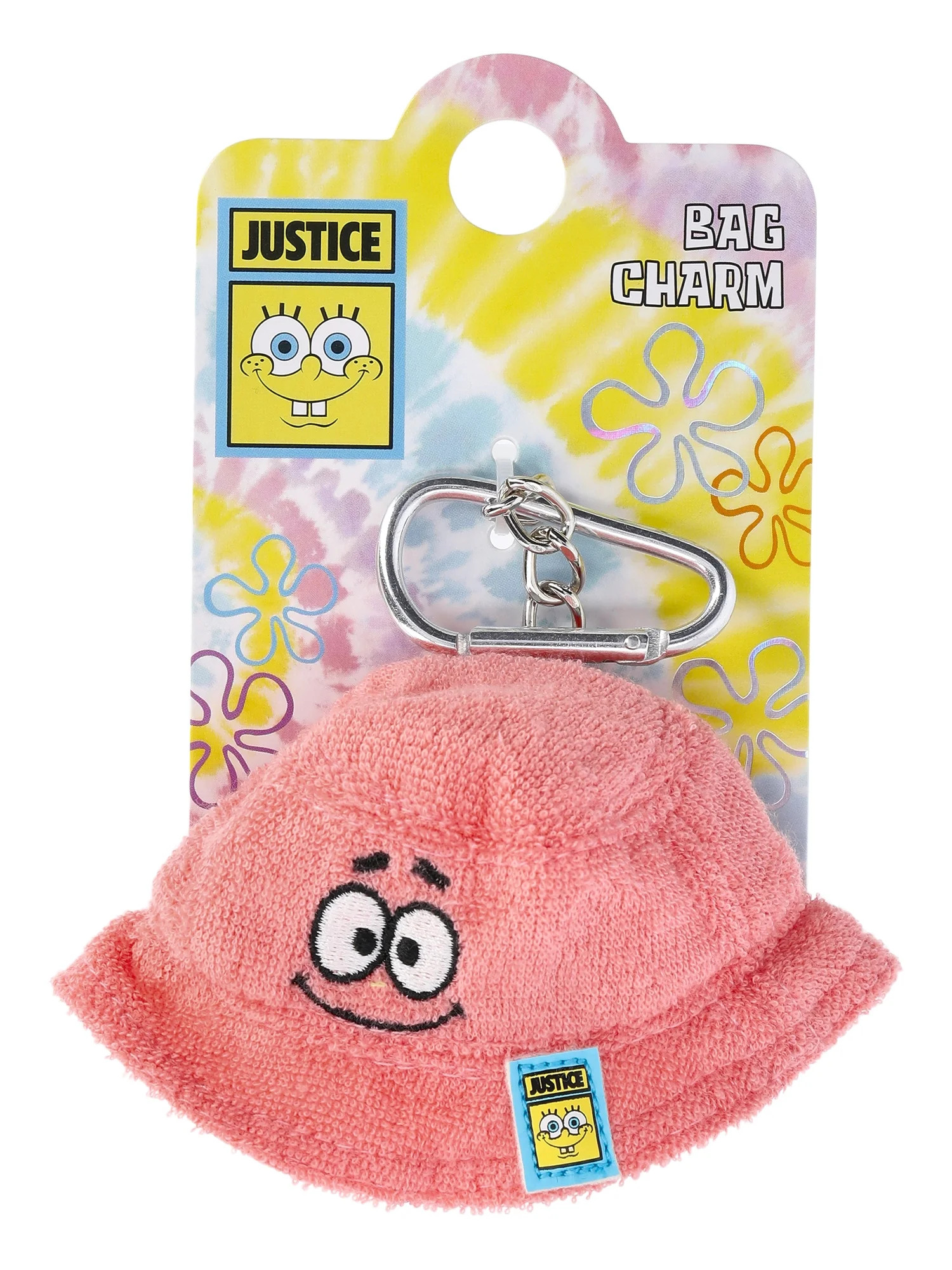Justice Girls X SpongeBob SquarePants Patrick Star Bucket Hat Keychain Bag Charm, Pink | Walmart (US)