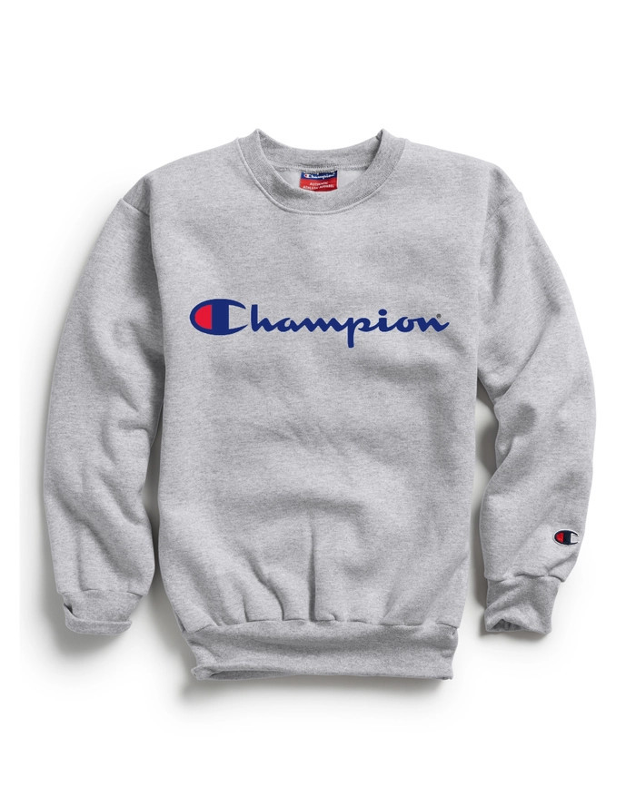 Big Kids' Double Dry Sweatshirt, Script Logo | ChampionUSA.com (Hanesbrands Inc.)