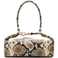 Rejina Pyo neutral Olivia snakeskin embossed leather box bag - Neutrals | Farfetch EU
