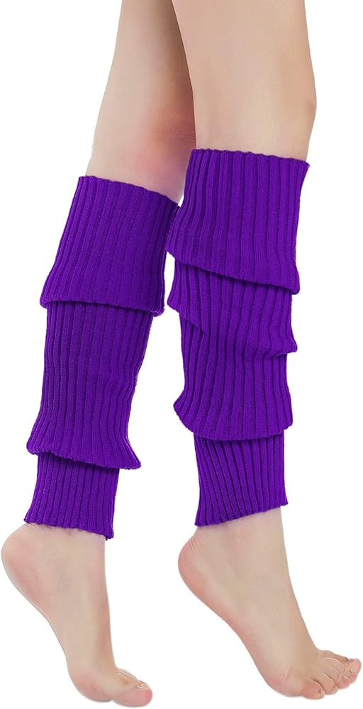 Sarfel Leg Warmers for Women 80s Ribbed Knit Leg Warmer Custume Womens Leg Warmers Sports Party A... | Amazon (US)