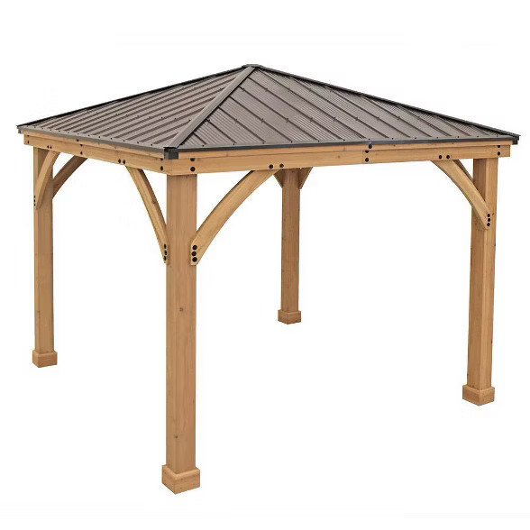 Meridian 10' X 10' Gazebo - Brown - Yardistry | Target