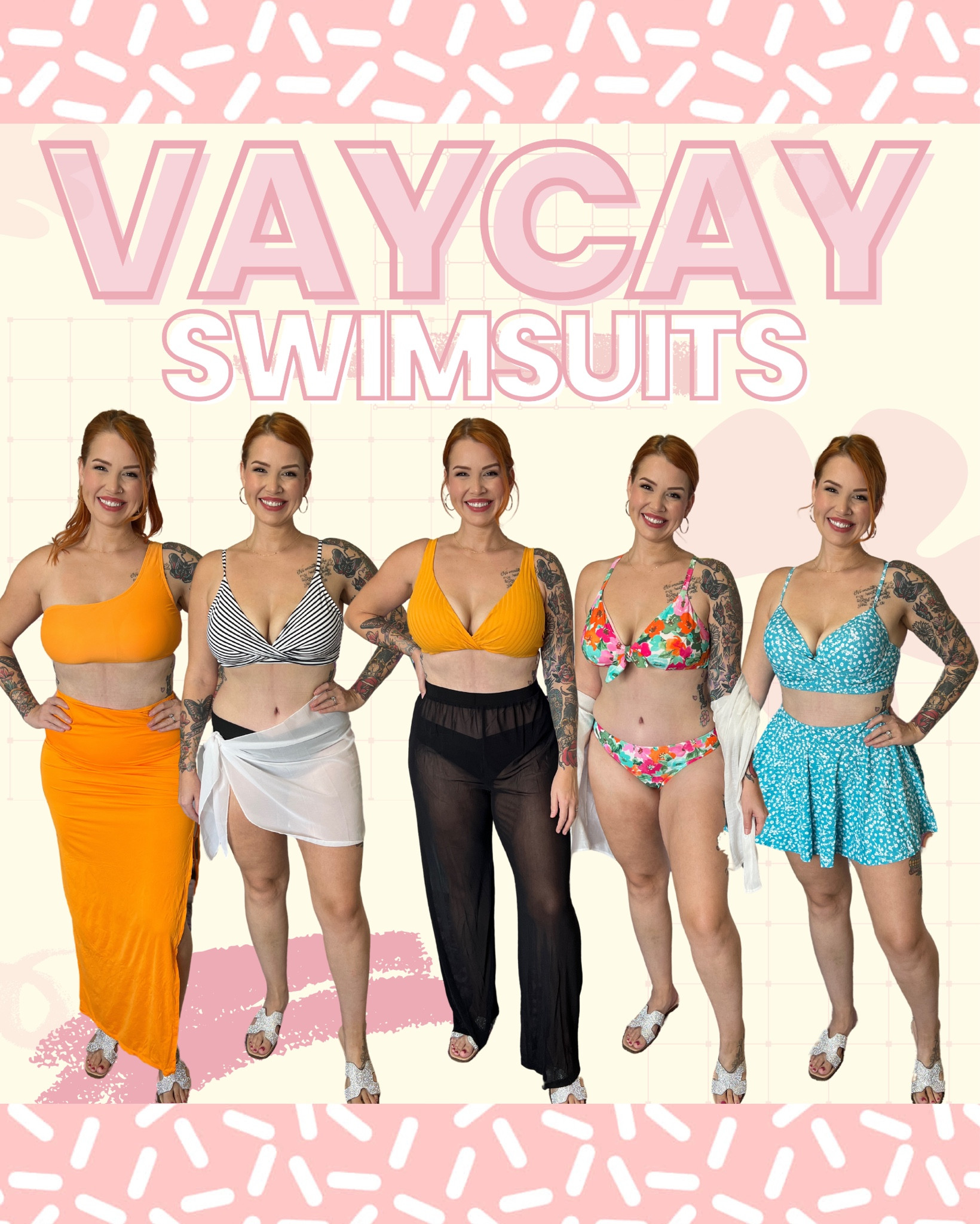 The swimsuits I’m taking on our cruise! 🚢 mostly all the bottoms I got are a XL, the tops are a L.
The orange set (with the skirt) is a Large! The see through pants are a XL. The blue suit/skirt is from Temu. 

#LTKSeasonal #LTKMidsize #LTKSwim