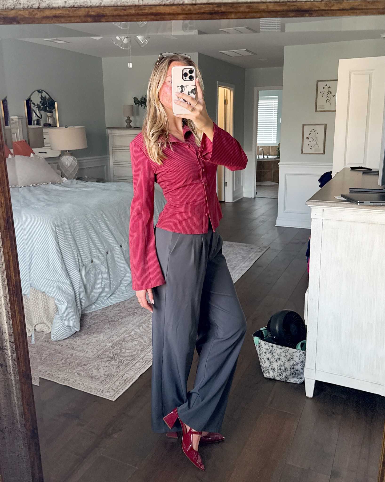 the blue jumpsuit is linked in my Amazon storefront along w/ belts, glasses, and shoes!! 

#LTKWorkwear #LTKSeasonal