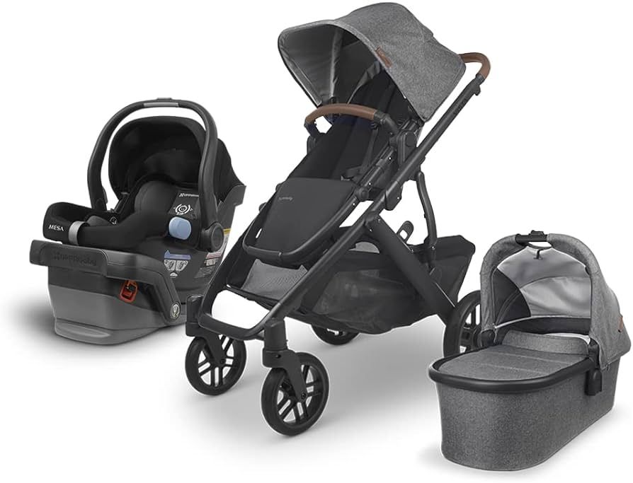 Vista V2 Stroller - Greyson (Charcoal Melange/Carbon/Saddle Leather) + MESA Infant Car Seat - Jak... | Amazon (US)