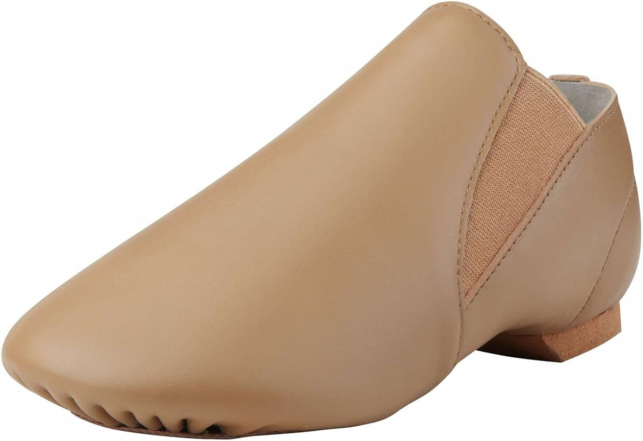Dynadans Jazz Shoe Leather Slip On with Elastics (Big Kid/Little Kid/Toddler) | Amazon (US)