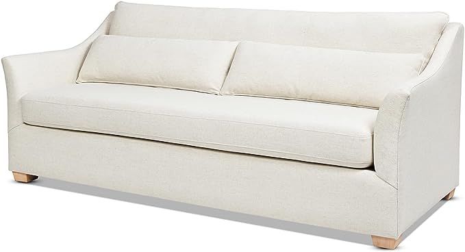 Jennifer Taylor Home Ada Sofas, 3-Seat, Flax White Linen | Amazon (US)