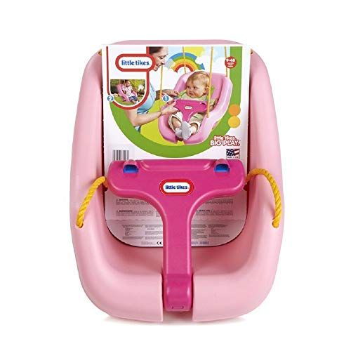 Little Tikes 2-in-1 Snug 'n Secure Swing, Pink | Amazon (US)