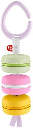 Fisher-Price My First Macaron Pretend Food TakeAlong Baby Rattle Activity Toy, Multicolor | Amazon (US)