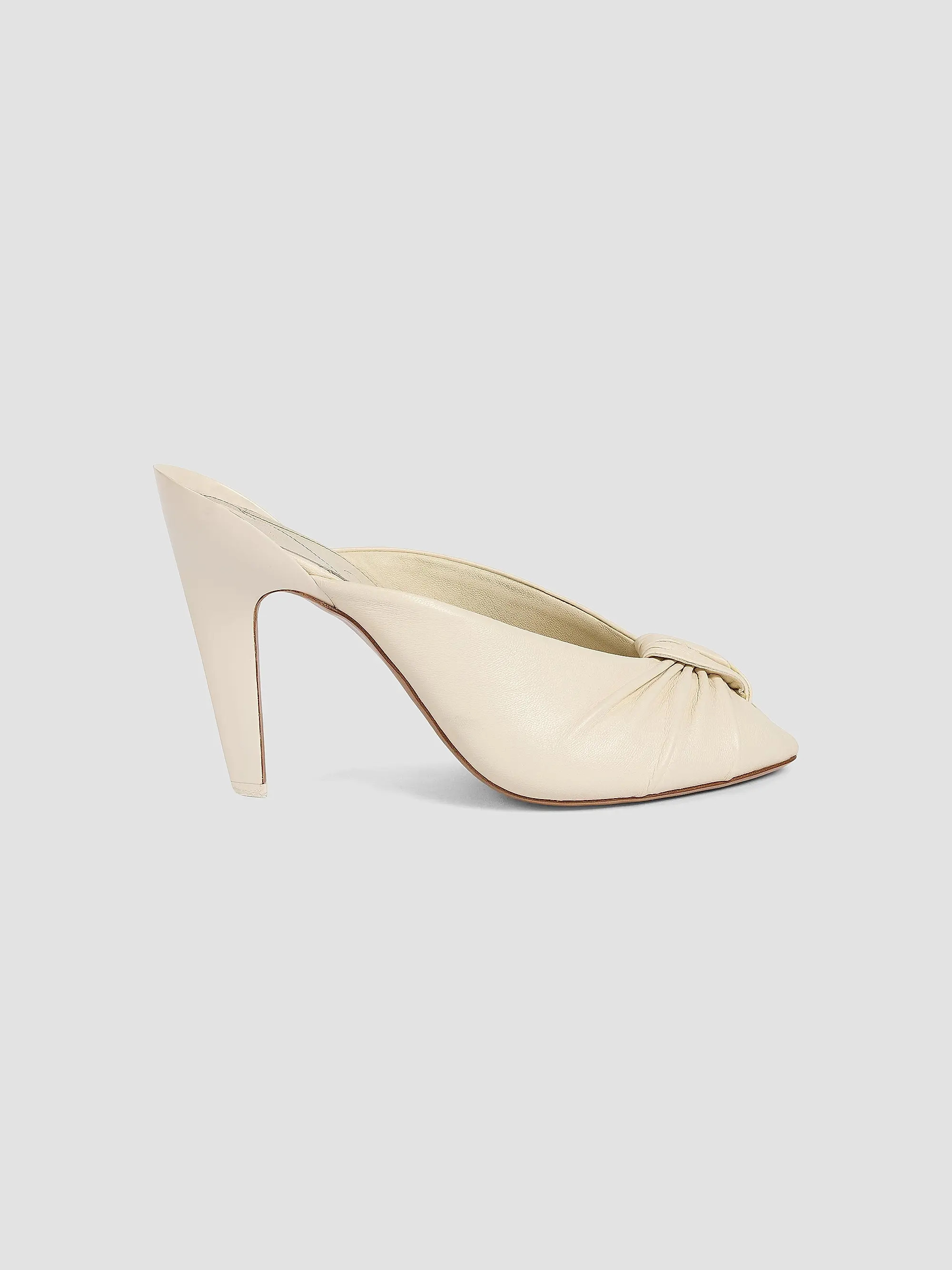 Chlo\u00e9 Suzie Peep-Toe Leather Mules | Saks Fifth Avenue | Saks Fifth Avenue