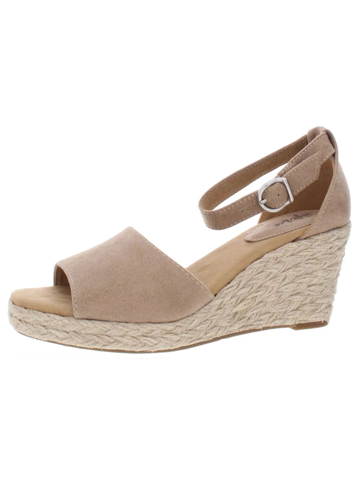 Style & Co. Womens Seleeney Faux Suede Open Toe Wedge Sandals | Walmart (US)