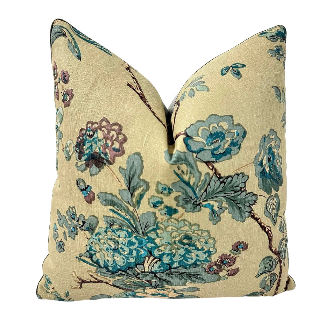 Jasper / Michael S Smith - Tree of Life in Sage - Pillow Cover// MADE TO ORDER// Designer Fabric ... | Etsy (US)